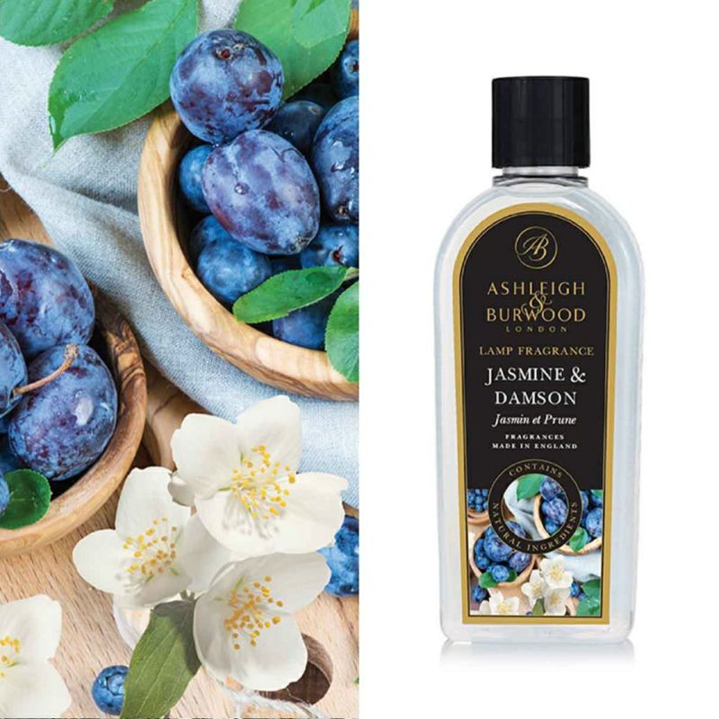 ランプフレグランス ジャスミン＆ダムソン 500ml フレグランスランプ用オイル ASHLEIGHBURWOOD（アシュレイアンドバーウッド）  リブインコンフォートオンラインショップ
